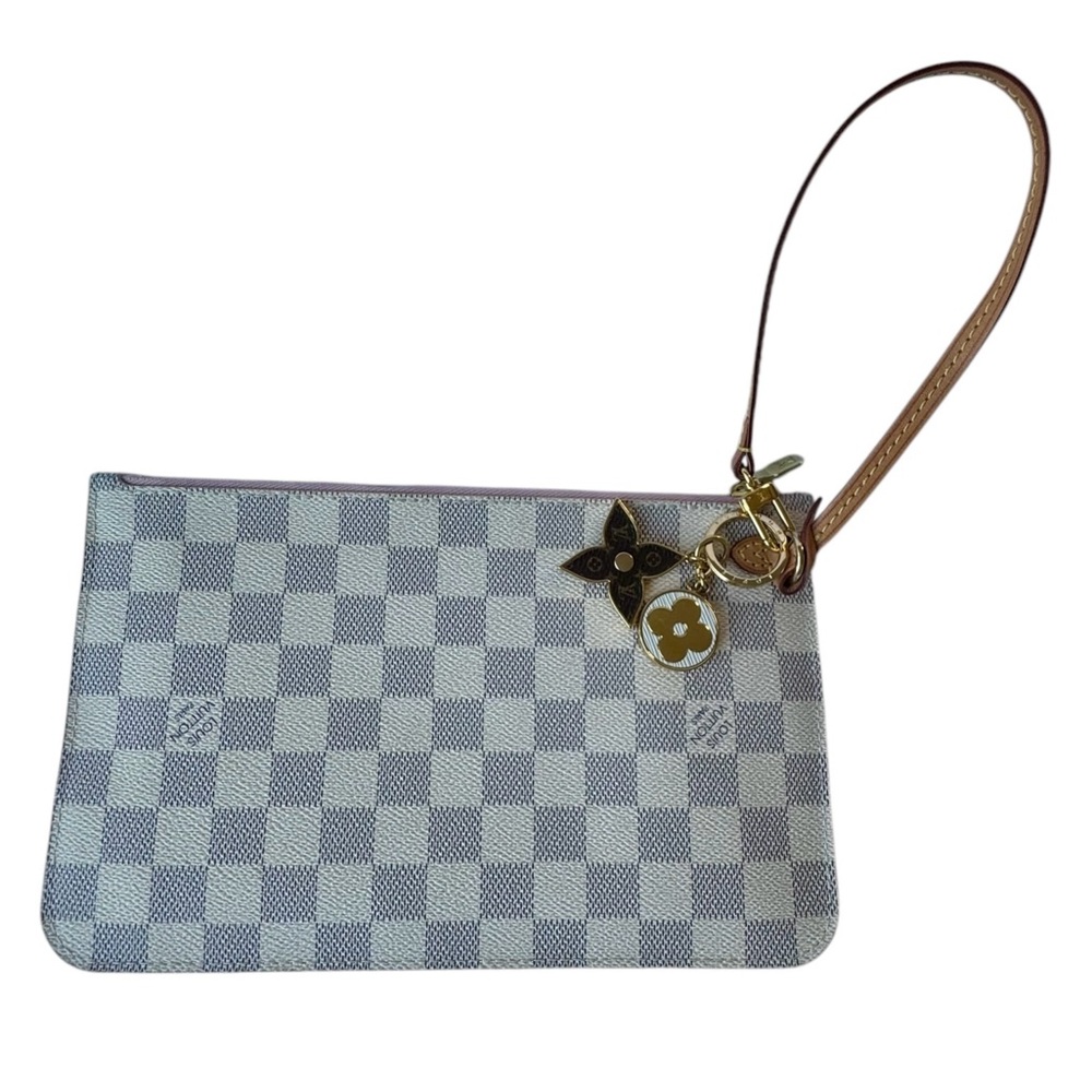 AUTHENTIC LOUIS VUITTON AZUR NEVERFULL POUCH/CLUTCH